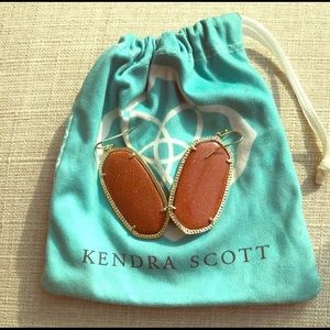 Burnt orange Elle Kendra Scott earrings. Perfect condition